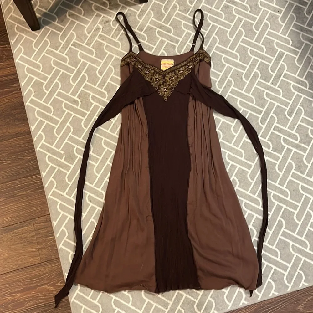 Free People Brown Dress - Picture 1 of 8